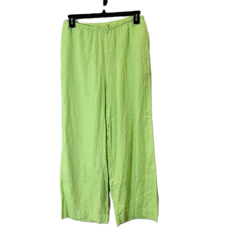 Stretch corduroy pants for cozy fall fashion -Pants Wide Leg By A New Day In Green, Size: M