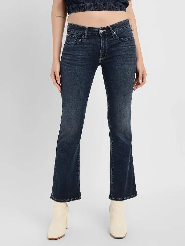 Low Waisted Jeans for Casual -Women's Mid Rise 715 Bootcut Jeans