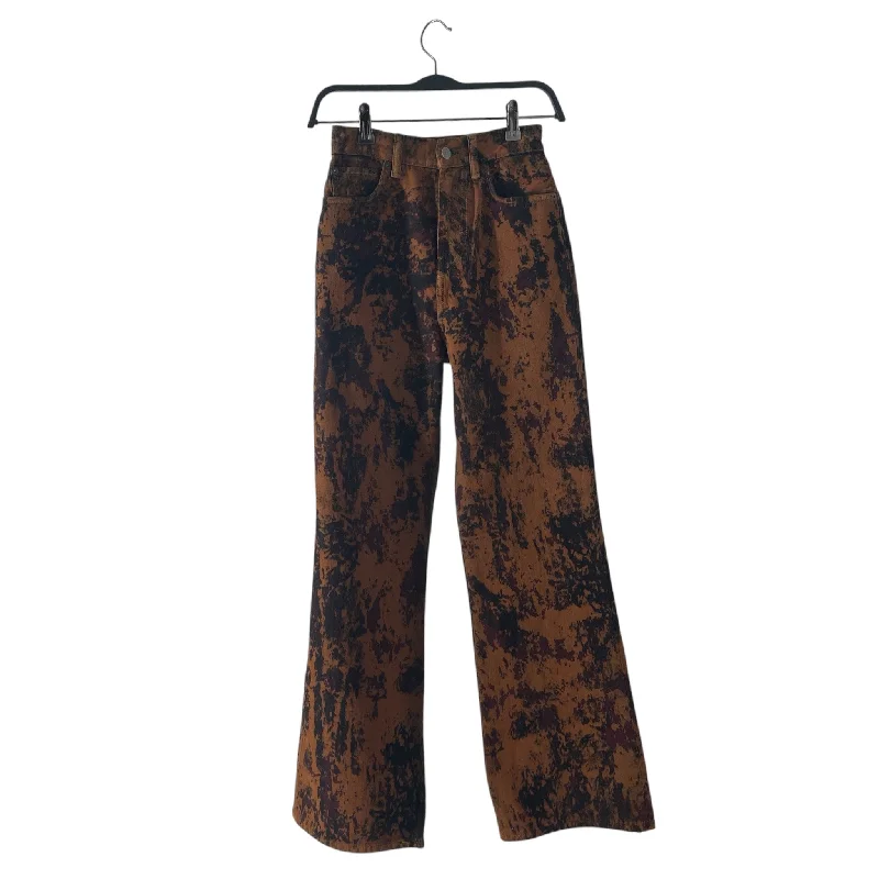 Distressed Jeans for Edgy Style -Acne Studios/Wide Leg Pants/30/All Over Print/Denim/BRW/BLEACH WASH SPLATTR EFFECT