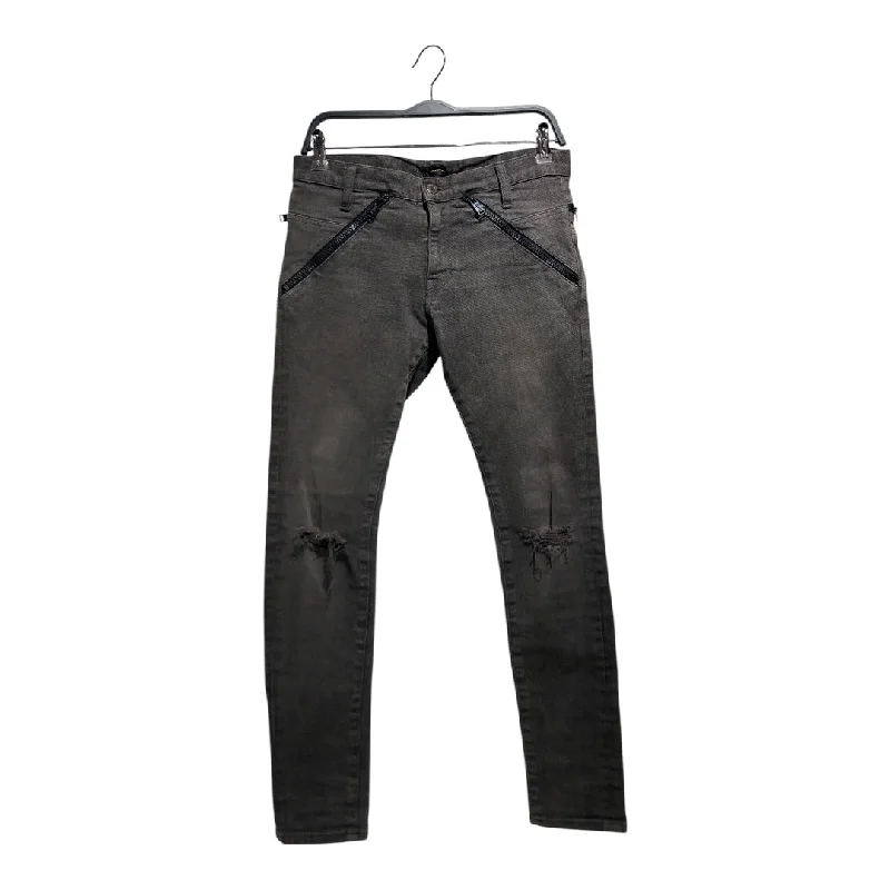 Wide Leg Jeans for Comfort -UNDERCOVER/Skinny Pants/2/Denim/GRY/zippers