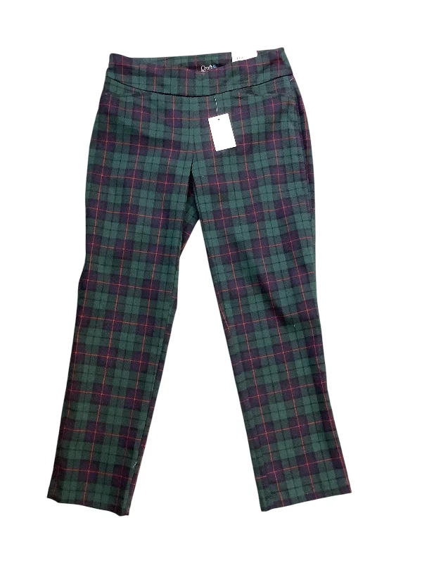 Breathable cotton pants for all-day summer ease -Pants Dress By Croft And Barrow In Plaid Pattern, Size: 6