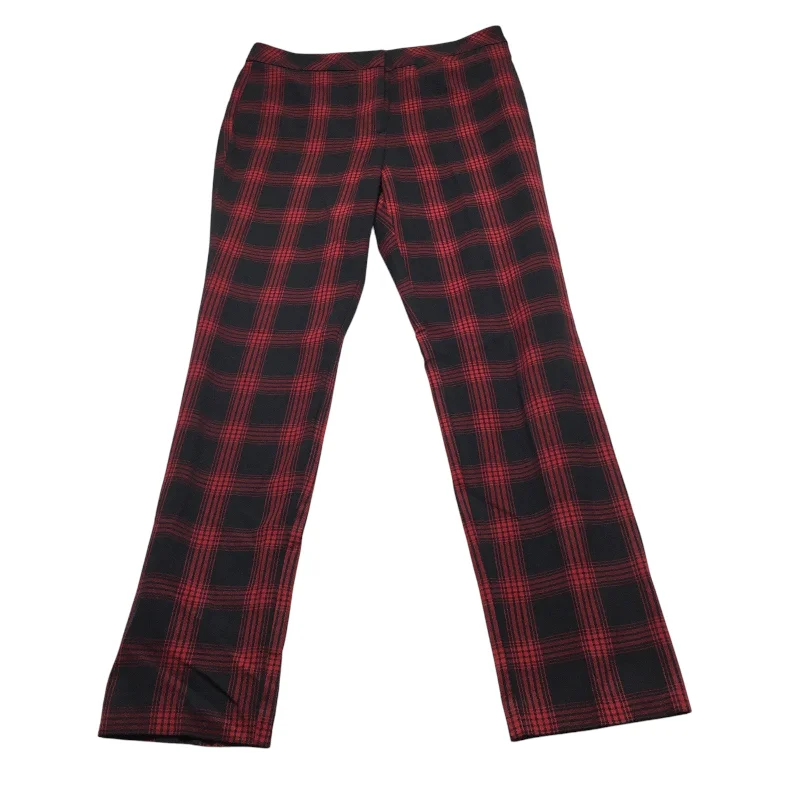 Quick-dry cargo pants for fishing trip practicality -Pants Cropped By J. Jill In Plaid Pattern, Size: 6