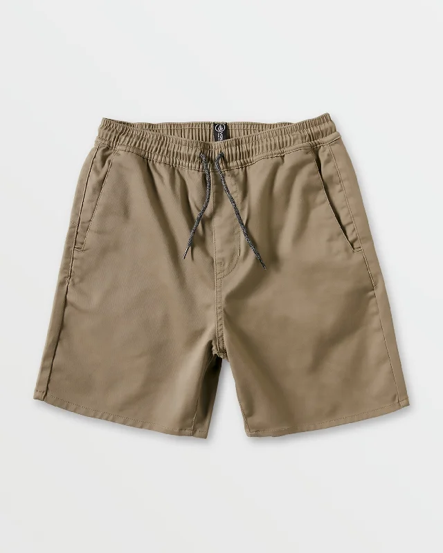 Best shorts for hiking with UV protection and quick-dry fabric for outdoor protection-Toddler Boys Frickin Elastic Waist Shorts - Khaki