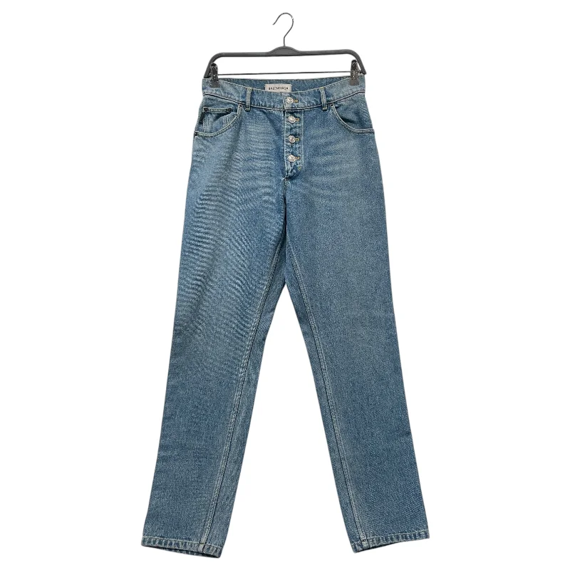 Shopping Jeans for Convenient -BALENCIAGA/Straight Pants/32/Denim/BLU/Button up