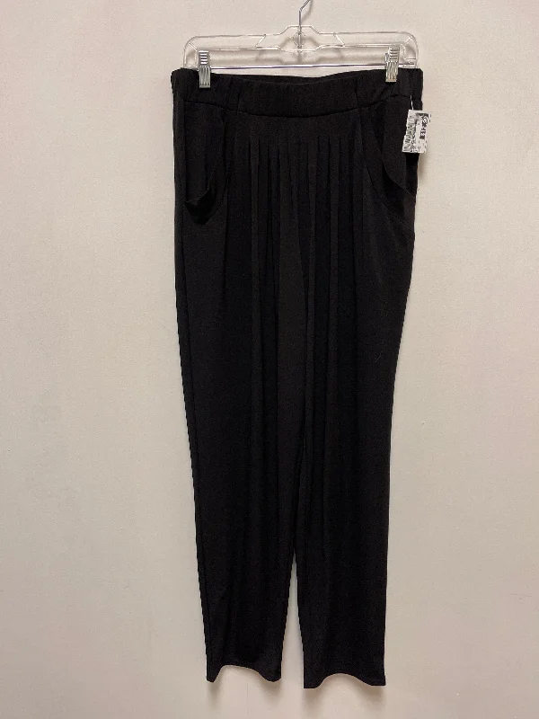 Lightweight linen pants for beach vacation style -Pants Dress By Romeo And Juliet In Black, Size: M