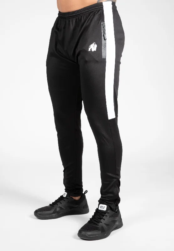 Relaxed chino pants for casual Friday offices -Benton Track Pants - Black