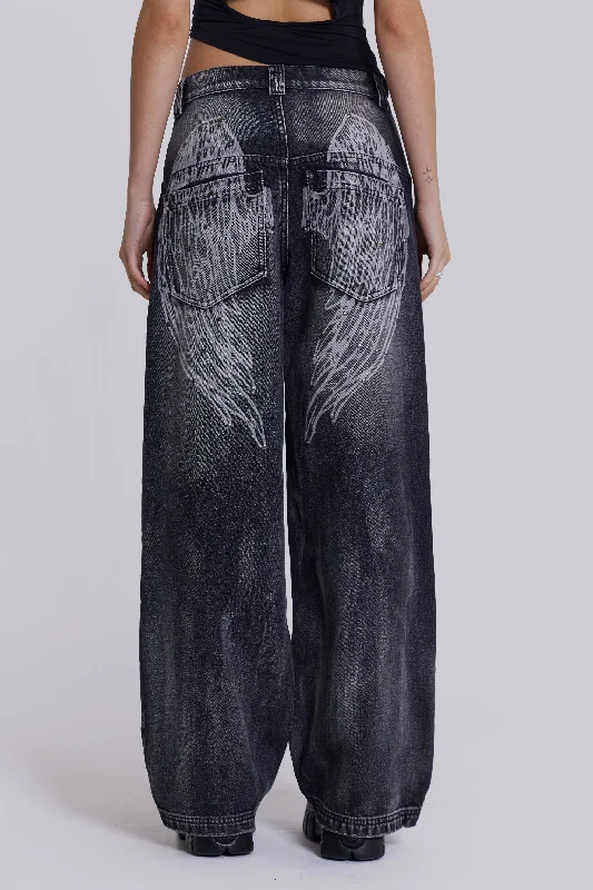 Back Pocket Jeans for Design -Black Ethereal Colossus Jeans