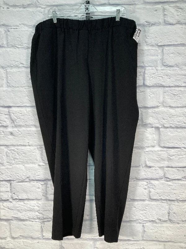 Tailored wool pants for sharp winter dressing -Pants Dress By Chicos In Black, Size: Xxl