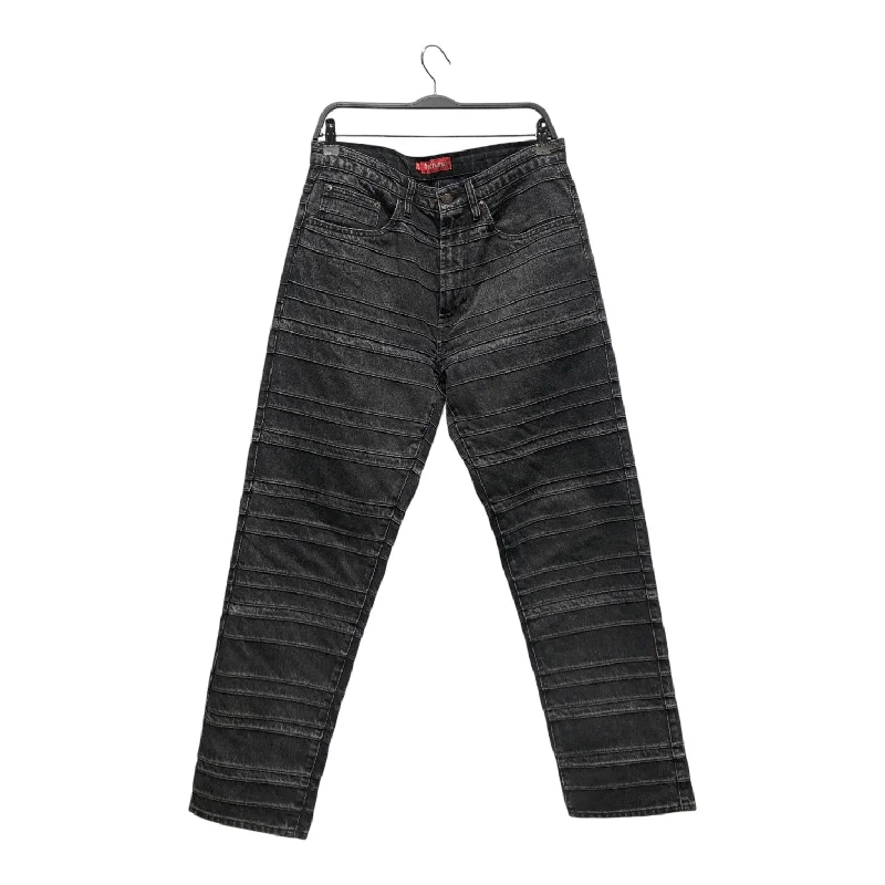 Belt Loops Jeans for Accessorizing -Supreme/Pants/30/Denim/BLK/LAYERED DENIM JEANS