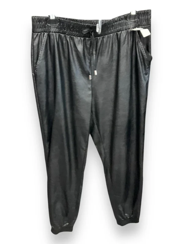 Rugged work pants for construction job durability -Pants Joggers By 89th And Madison In Black, Size: L