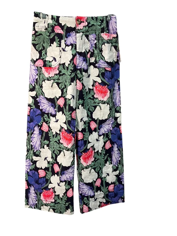 Stretch corduroy pants for cozy fall fashion -Pants Dress By Anthropologie In Floral Print, Size: 4