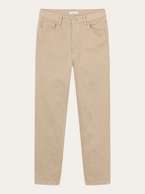 Casual drawstring pants for effortless home relaxation -STELLA tapered Twill Pants - Incense