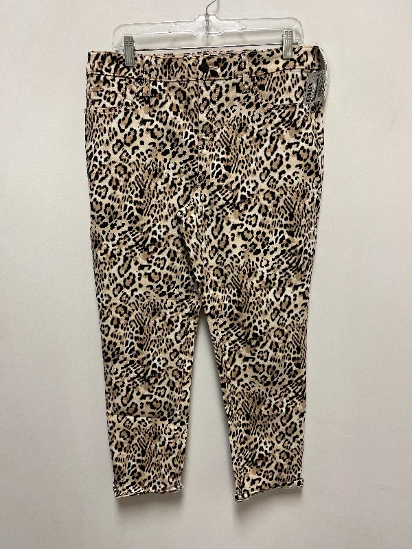 Stylish wide-leg pants for bold evening looks -Pants Other By Chicos In Animal Print, Size: 8