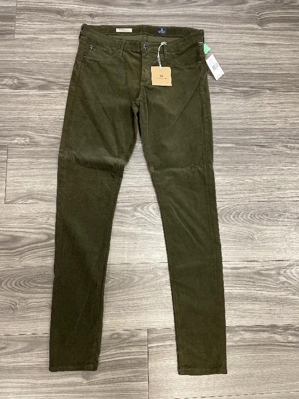 Stretchy leggings pants for casual active days -Pants Corduroy By Adriano Goldschmied In Green, Size: 30