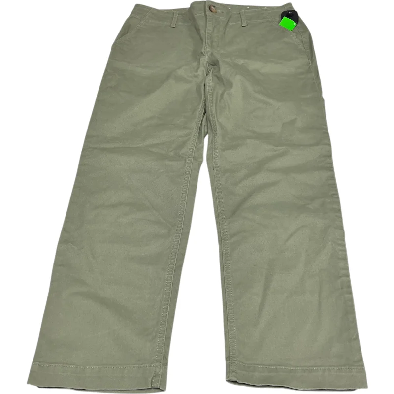 Durable canvas pants for heavy-duty work use -Pants Chinos & Khakis By Loft In Green, Size: 4