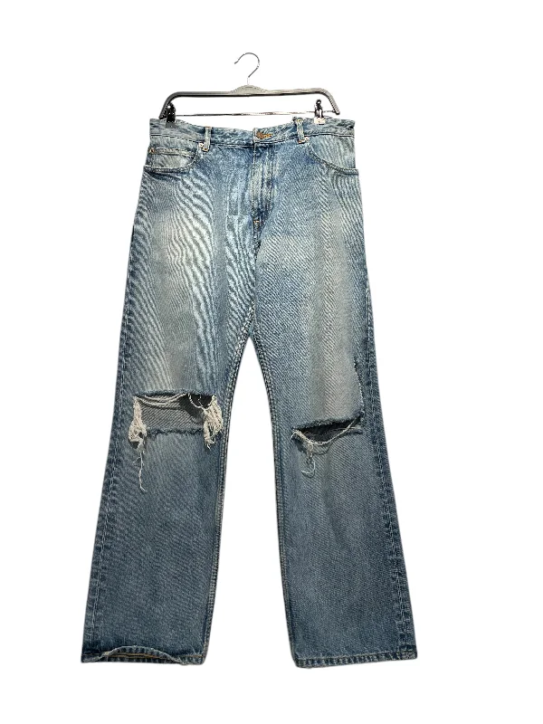 Rolled Shorts Jeans for Style -BALENCIAGA/Pants/M/Denim/NVY/