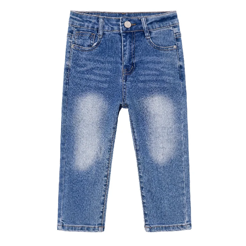 Colored Jeans for Variety -Baby Boy Jeans,Soft Ripped Denim Elastic Band Pants