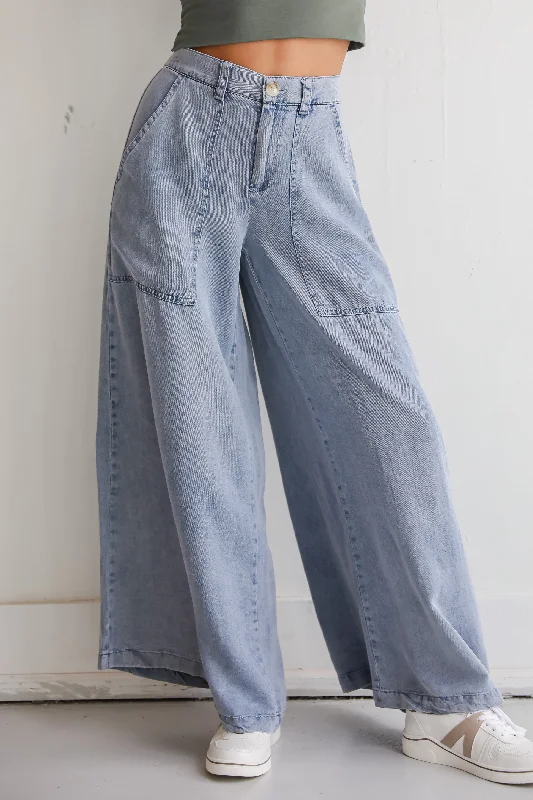 Straight Jeans for Classic Style -Trendsetting Option Denim Wide Leg Pants