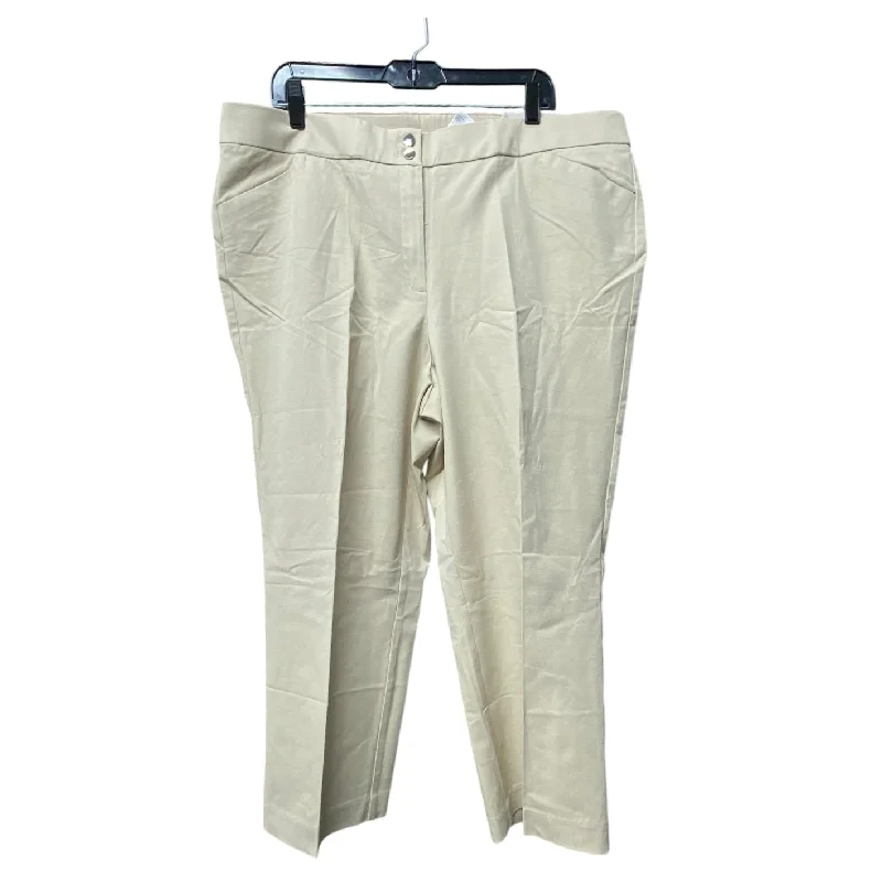 Versatile black pants for any occasion pairing -Pants Chinos & Khakis By Chicos In Beige, Size: 18