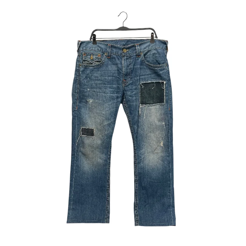 Frayed Hem Jeans for Edgy -TRUE RELIGION/Bootcut Pants/36/Denim/BLU/