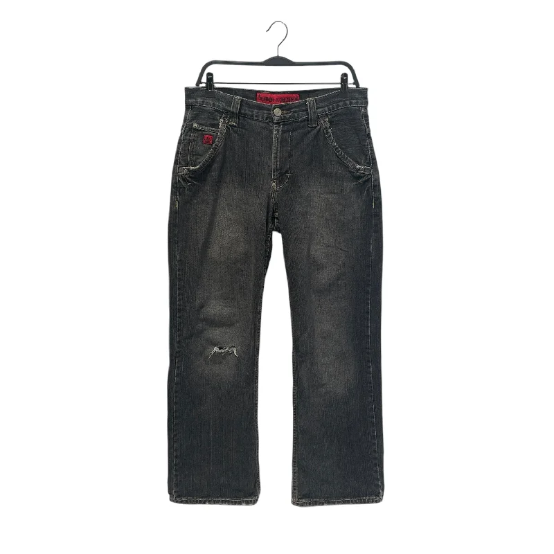 Dance Jeans for Movement -JNCO/Straight Pants/30/Denim/GRY/Distressed/