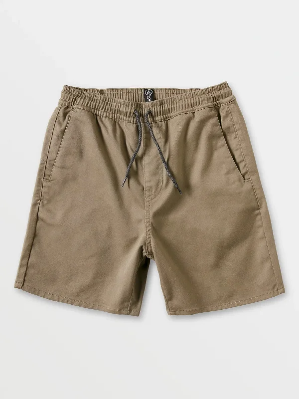 Comfortable shorts for men with elastic waistbands and a flexible fit for all-day wear-Volcom Youth Frickin Elastic Waist Shorts