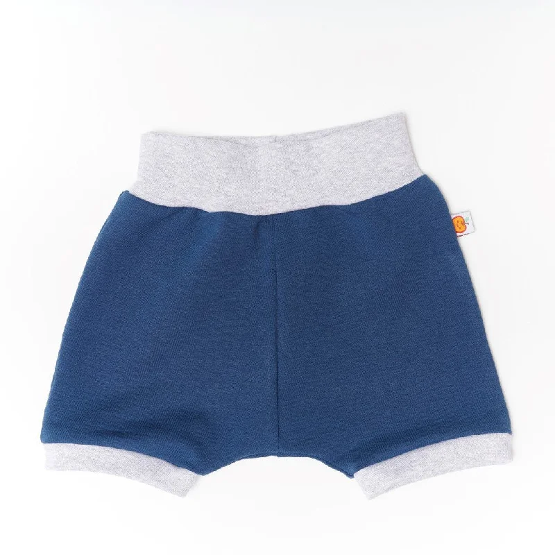 Best casual shorts for men with a stylish and functional design for everyday use-Basic Shorts "Summersweat Indigo/Grey"