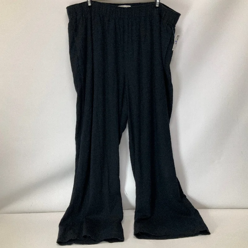 Multi-pocket pants for organized travel convenience -Pants Wide Leg By Abercrombie And Fitch In Black, Size: Xl