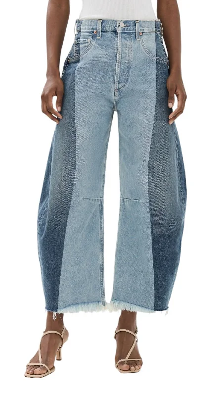 Business Jeans for Dressy -Pieced Horseshoe Jean