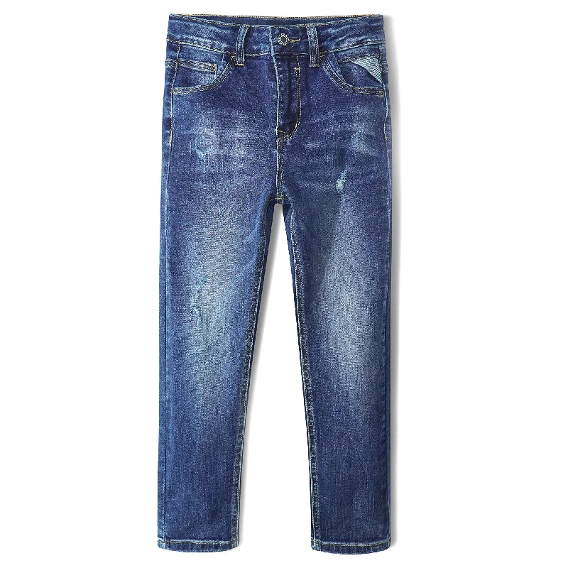 Cropped Jeans for Summer Look -Boys Jeans, 12M-14T Children Ripped Soft Stretchy Classic Denim Pants