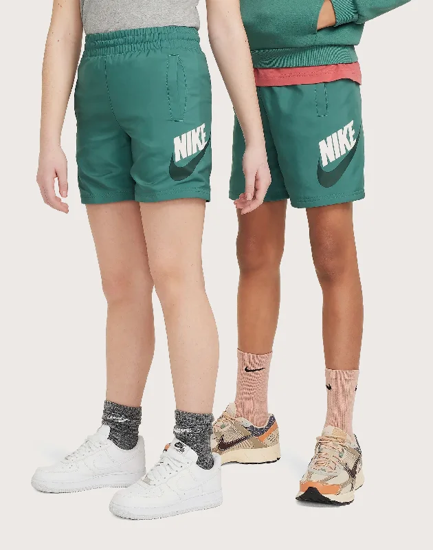 Trendy floral shorts for women with vibrant patterns for a chic and playful look-Nike Woven Shorts Grade-School