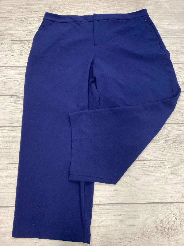 Stretch corduroy pants for cozy fall fashion -Pants Dress By Eloquii In Blue, Size: 24