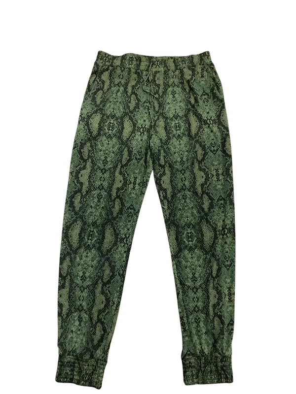 High-waisted skinny pants for trendy women’s fashion -Pants Joggers By Veronica M In Green, Size: S