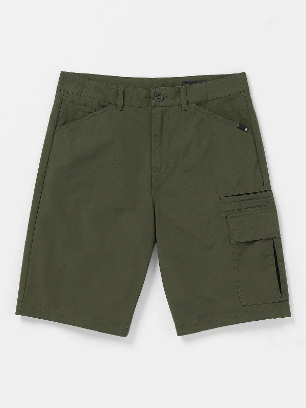 Stylish denim shorts for women with a high-rise fit for a flattering silhouette-Volcom Grand Fang Cargo Shorts