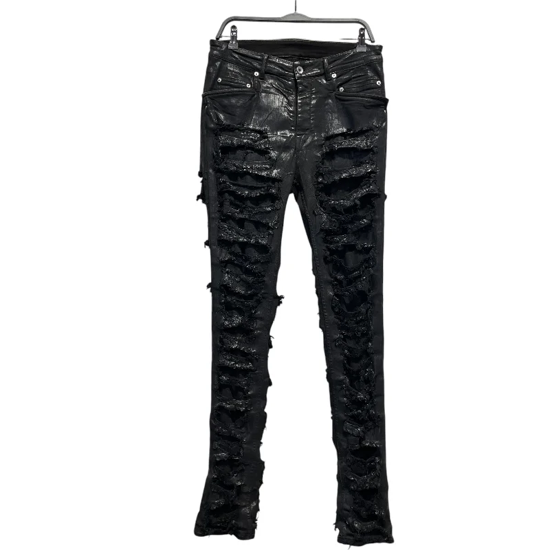 Side Pocket Jeans for Extra -RICK OWENS DRKSHDW/Skinny Pants/32/Denim/BLK/slashed