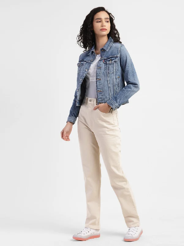 Party Jeans for Night Out -Women's High Rise 70's Regular Fit Jeans