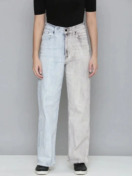 Belt Loops Jeans for Accessorizing -Levi's x Deepika Padukone Dual Coloured High Loose Jeans