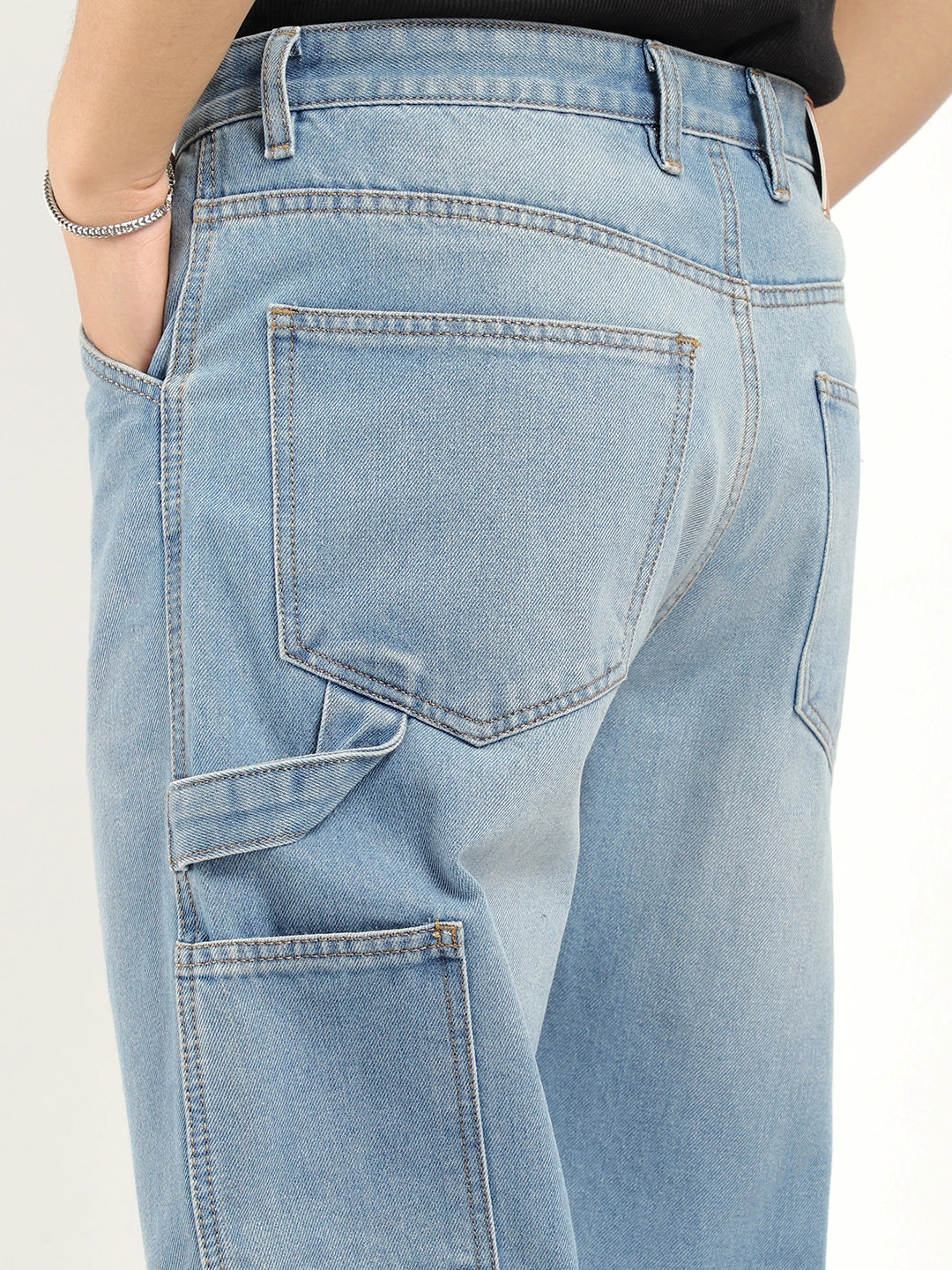 Four Pocket Jeans for Simplicity -Candid Classic Tint Blue Denim Jeans