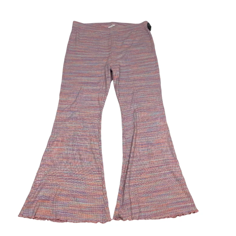 Luxury silk pants for glamorous evening wear -Pants Lounge By American Eagle In Pink, Size: Xxl