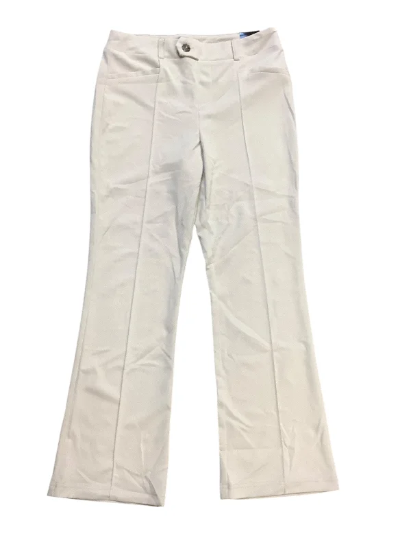 Vintage high-waisted pants for nostalgic wardrobe charm -Pants Other By Soho Design Group In Cream, Size: L