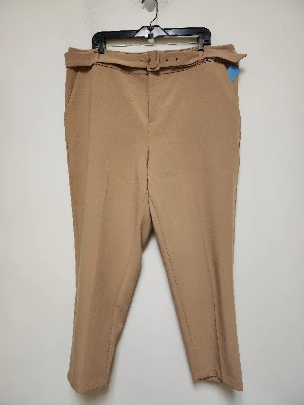 Soft pajama pants for ultimate bedtime comfort -Pants Other By Torrid In Tan, Size: 18