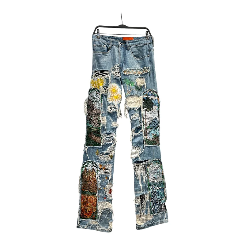 Bootcut Jeans for Flattering -WHO DECIDES WAR/Straight Pants/28/Denim/BLU/