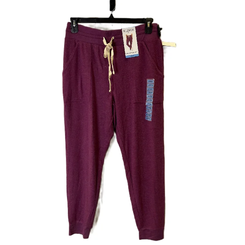 Weatherproof hiking pants for all-season trail use -Pants Joggers By Wildfox In Purple, Size: L