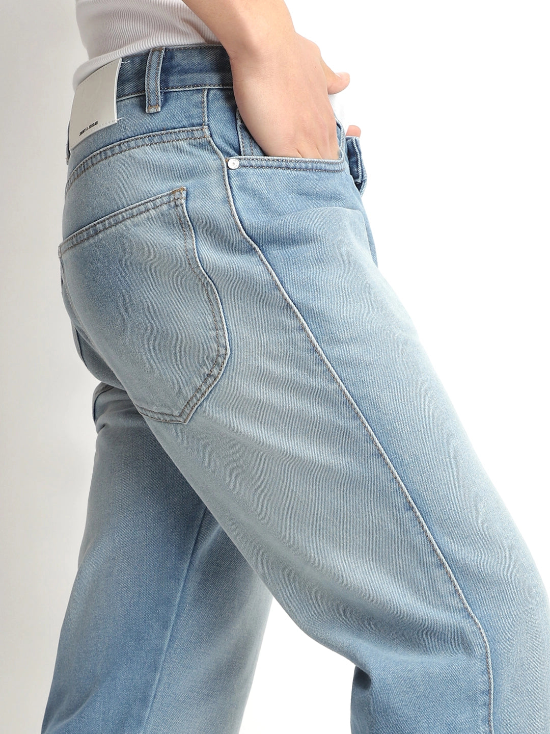 Low Waisted Jeans for Casual -Korean Tint Blue Denim Jeans