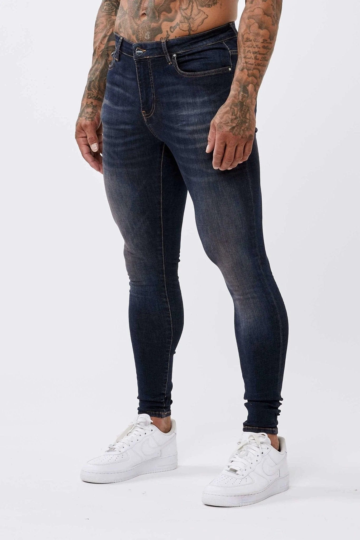 White Jeans for Fresh Look -SKINNY FIT JEANS - CLASSIC INDIGO BLUE