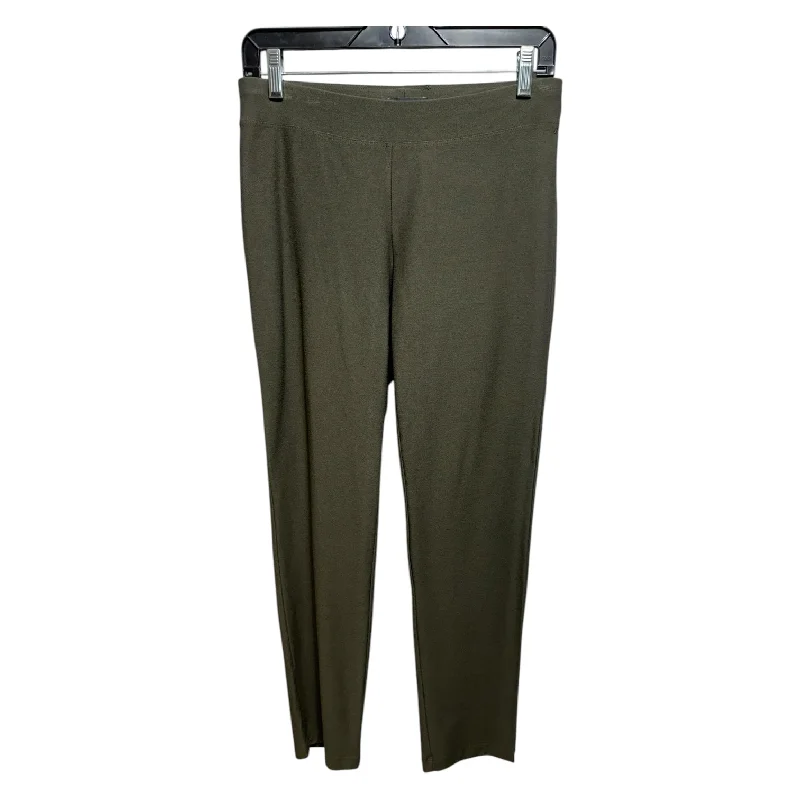 Rugged work pants for construction job durability -Knit Pants Dress By Eileen Fisher In Green, Size: Xs