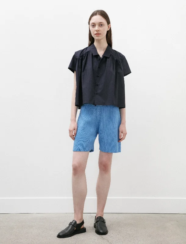 Lightweight chino shorts for men with a polished and casual appearance-Rib Shorts Blue