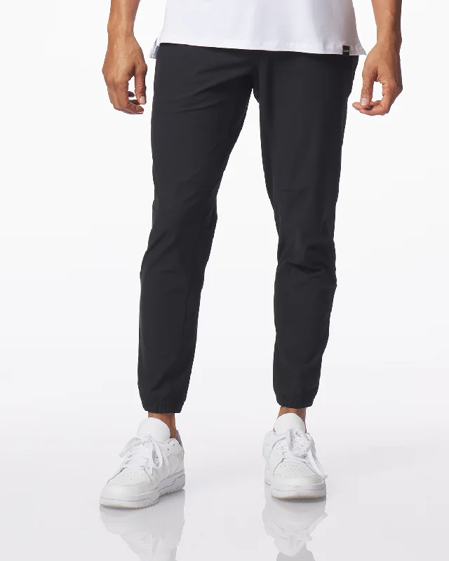 Classic wool pants for cold weather elegance -Aviation Jogger Black