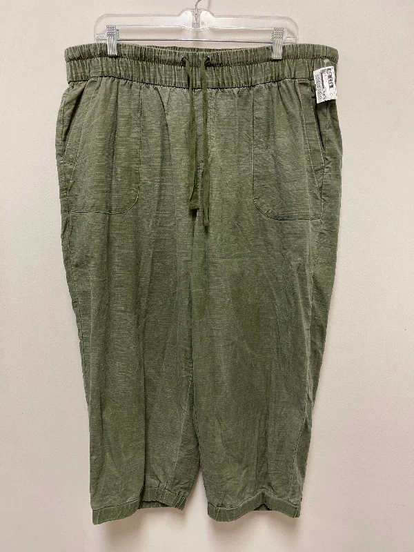 Waterproof hiking pants for rainy trail conditions -Pants Joggers By Lane Bryant In Green, Size: 2x