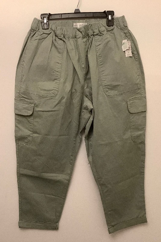 Stretchy leggings pants for casual active days -Pants Cargo & Utility By Cmf In Green, Size: 1x